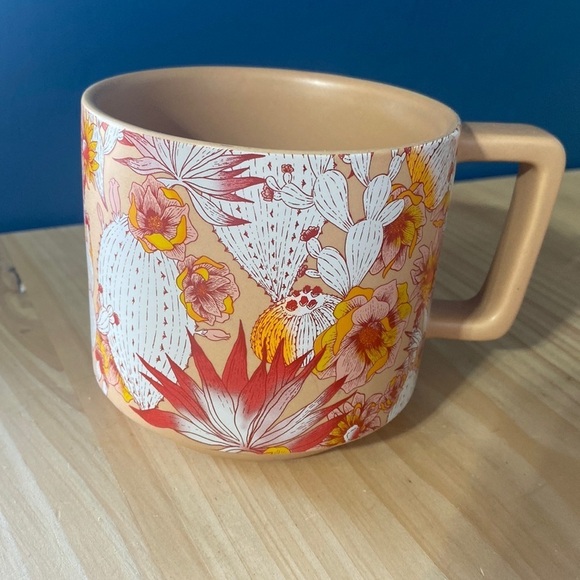 Terracotta color Starbucks desert flower 14 Oz coffee mug - Picture 1 of 3
